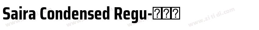 Saira Condensed Regu字体转换